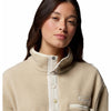 helvetia ii cropped half snap fleece vest