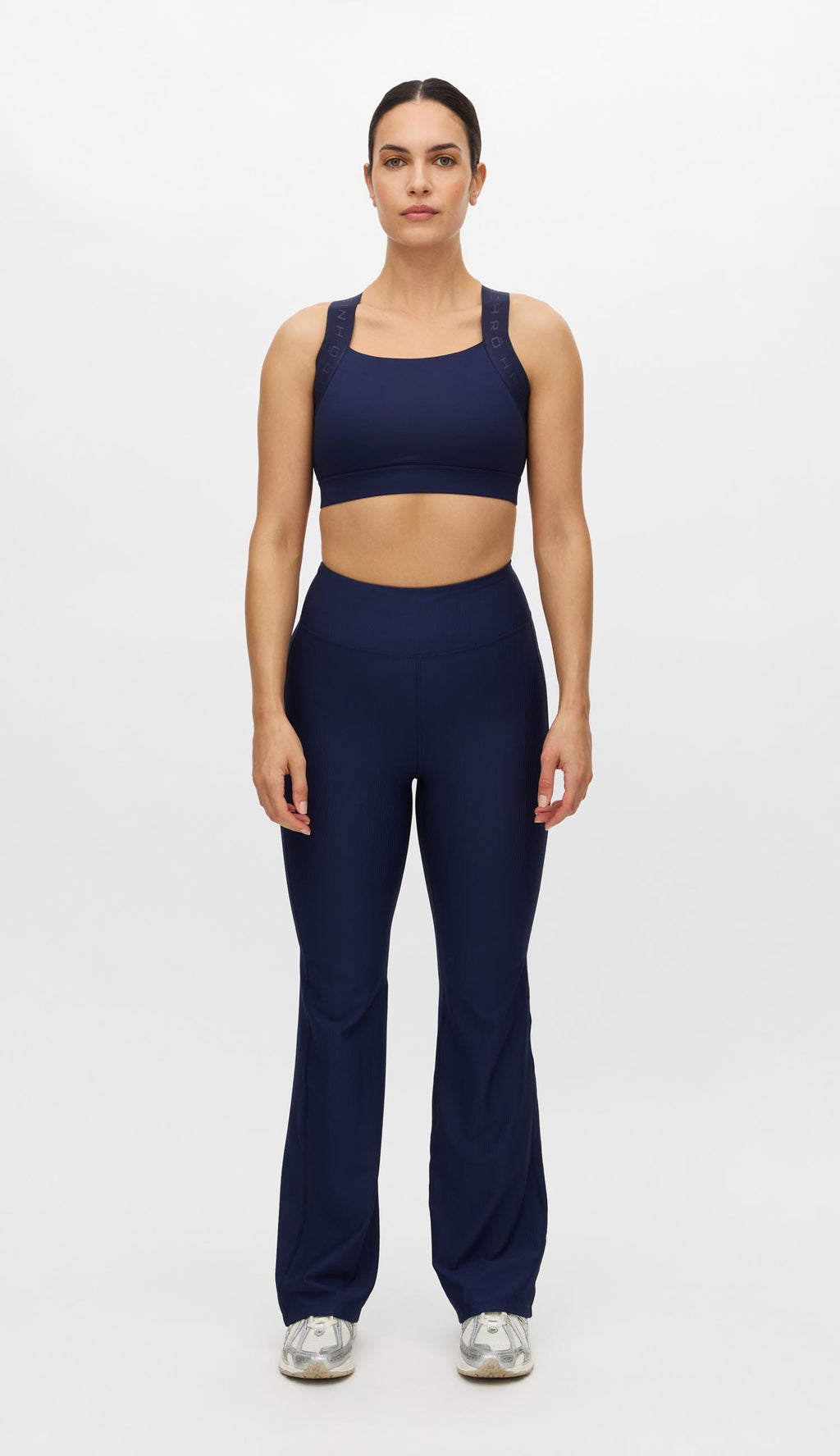 Ribbed R Flare High Waist  Tight