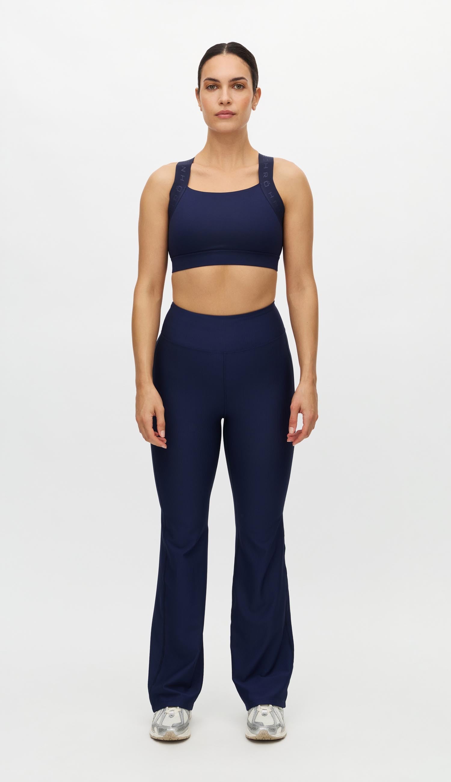 Ribbed R Flare High Waist  Tight