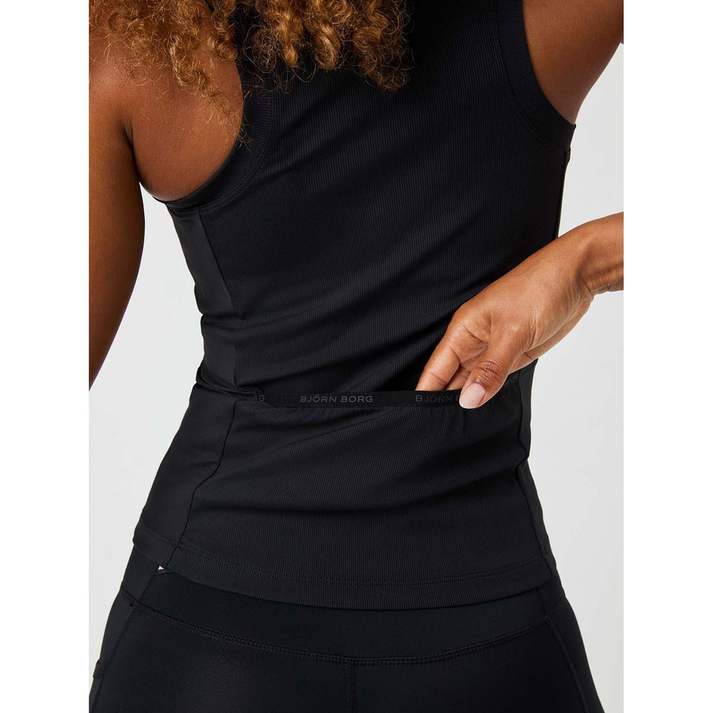 ace pocket ribbed tank top