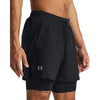ua launch 5'' 2-in-1 short-blk