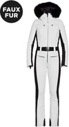 parry ski suit faux fur