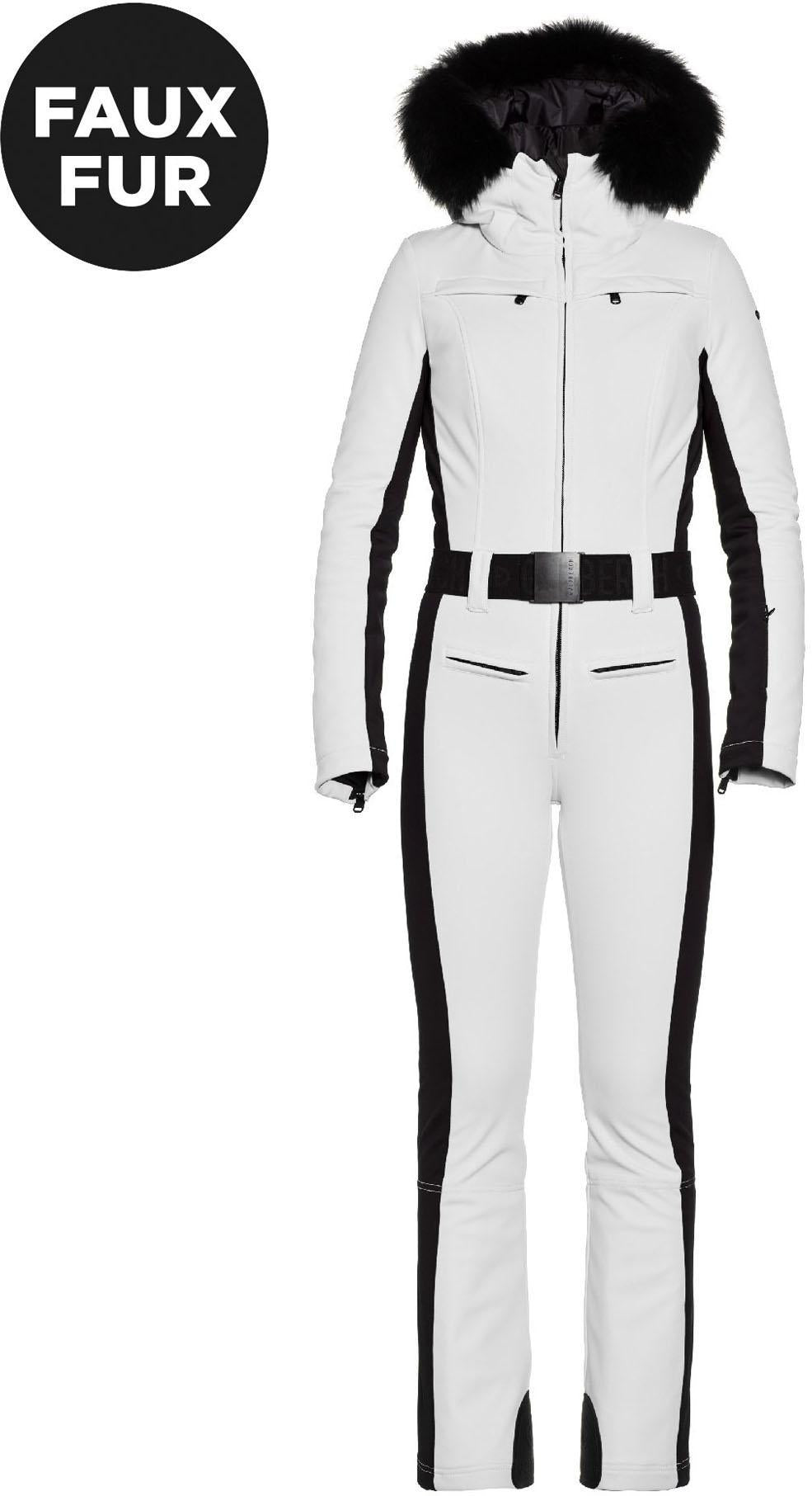 parry ski suit faux fur