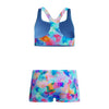 PRINT RACERBACK 2PC LTBLU/PNK