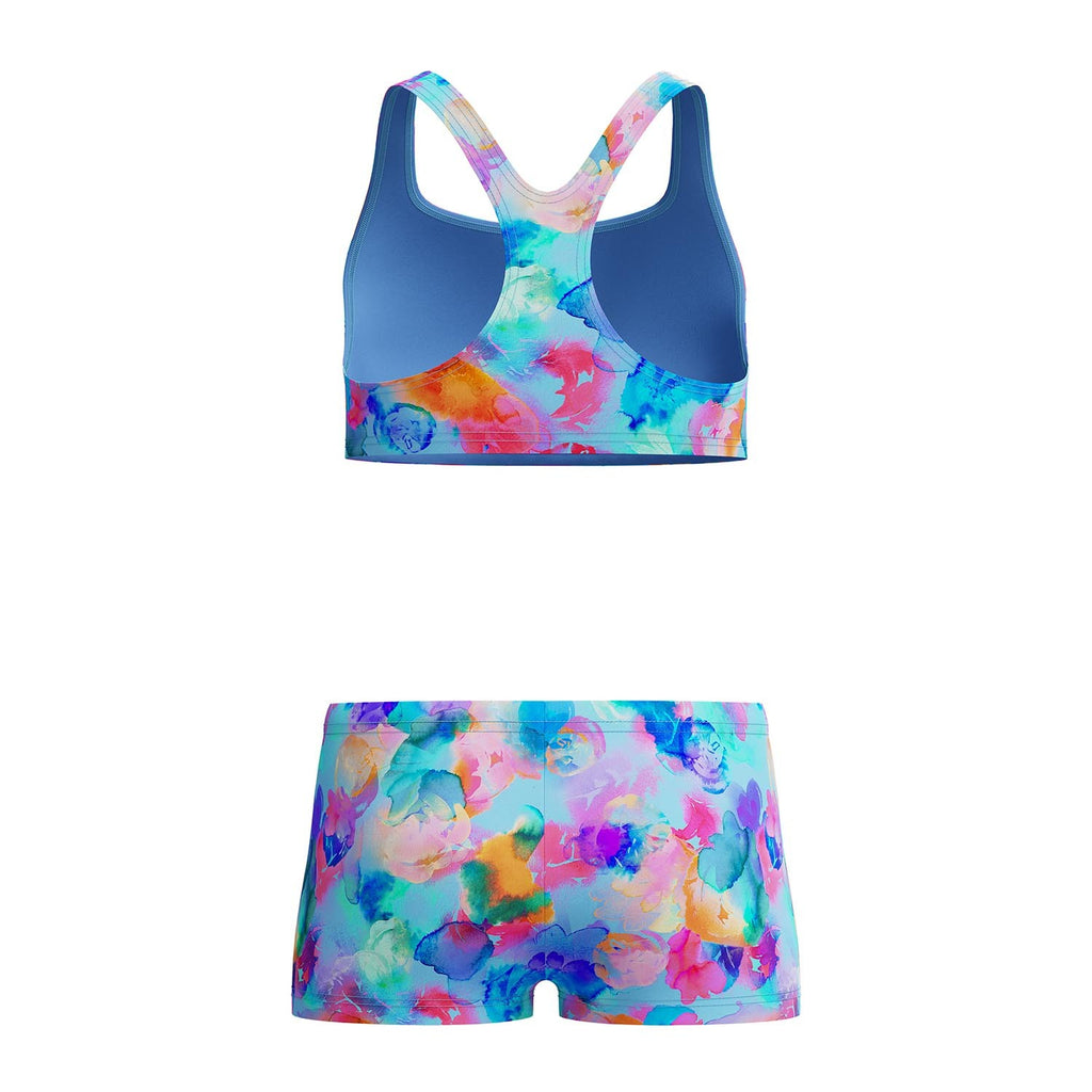 PRINT RACERBACK 2PC LTBLU/PNK