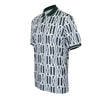 men pique printed polo