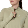 Nagino Run 1/4 Zip Zomer Topshirt met lange mouwen hardlopen