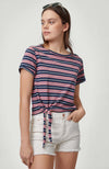 Striped Knotted  shirt