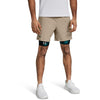 ua vanish woven 6in shorts-brn