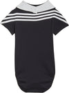 3-Stripes baby romper met slab