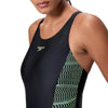 PLACEMENT MEDALIST 1PC BLK/LTGRN