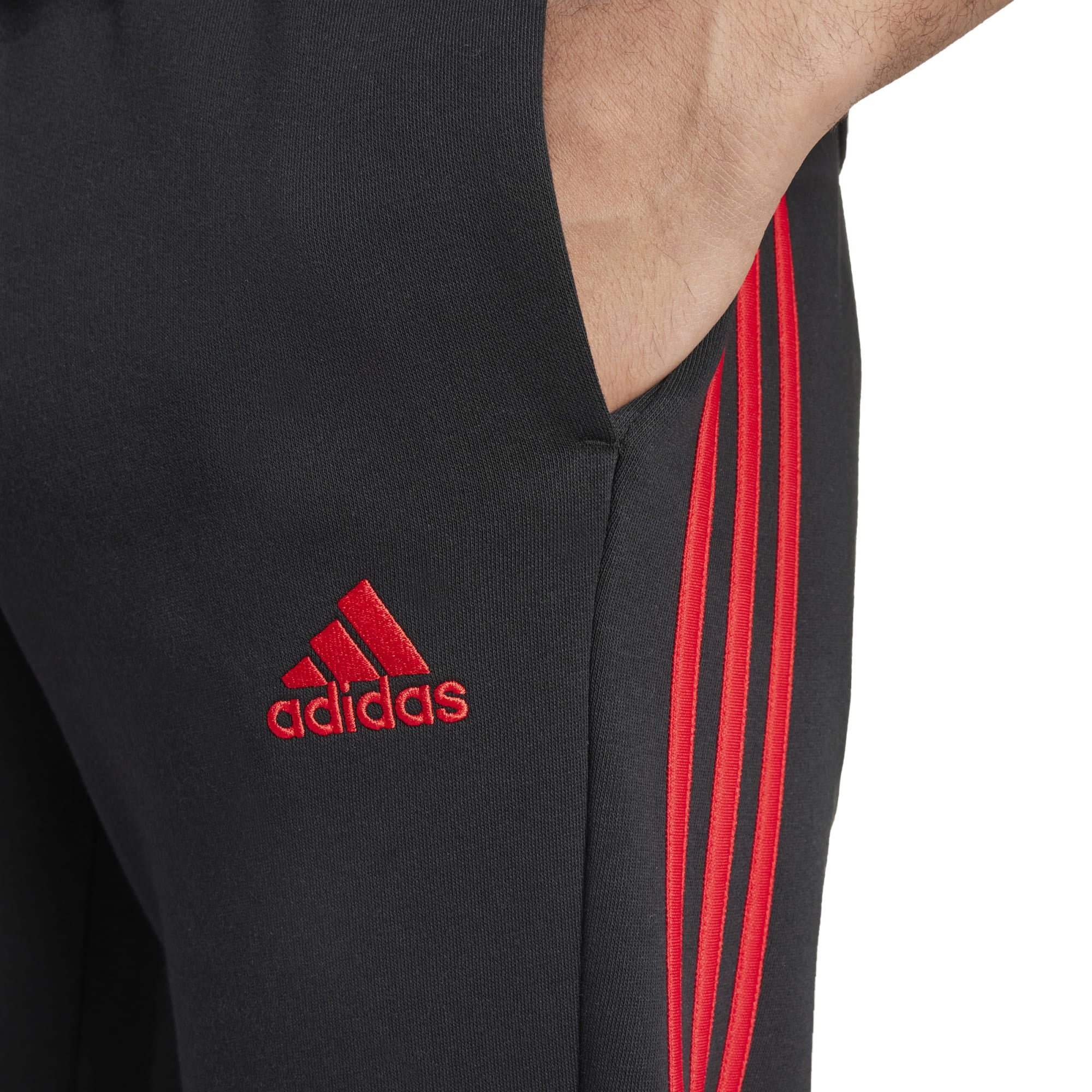 Essentials Fleece 3-Stripes trainingsbroek