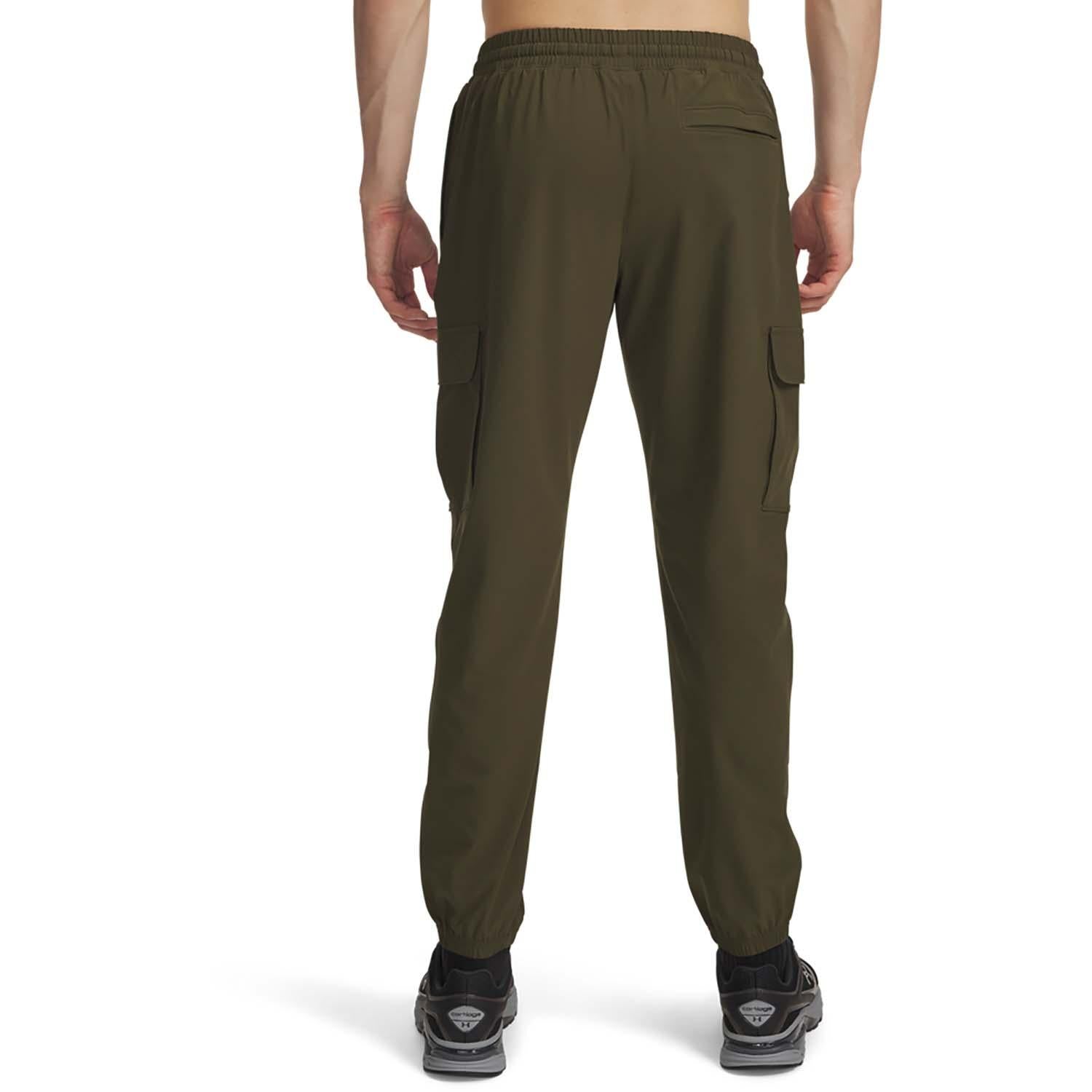 ua vibe woven cargo pants-grn