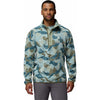 helvetia printed half snap fleece vest