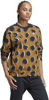 Essentials 3-Stripes Animal Print Sweatshirt