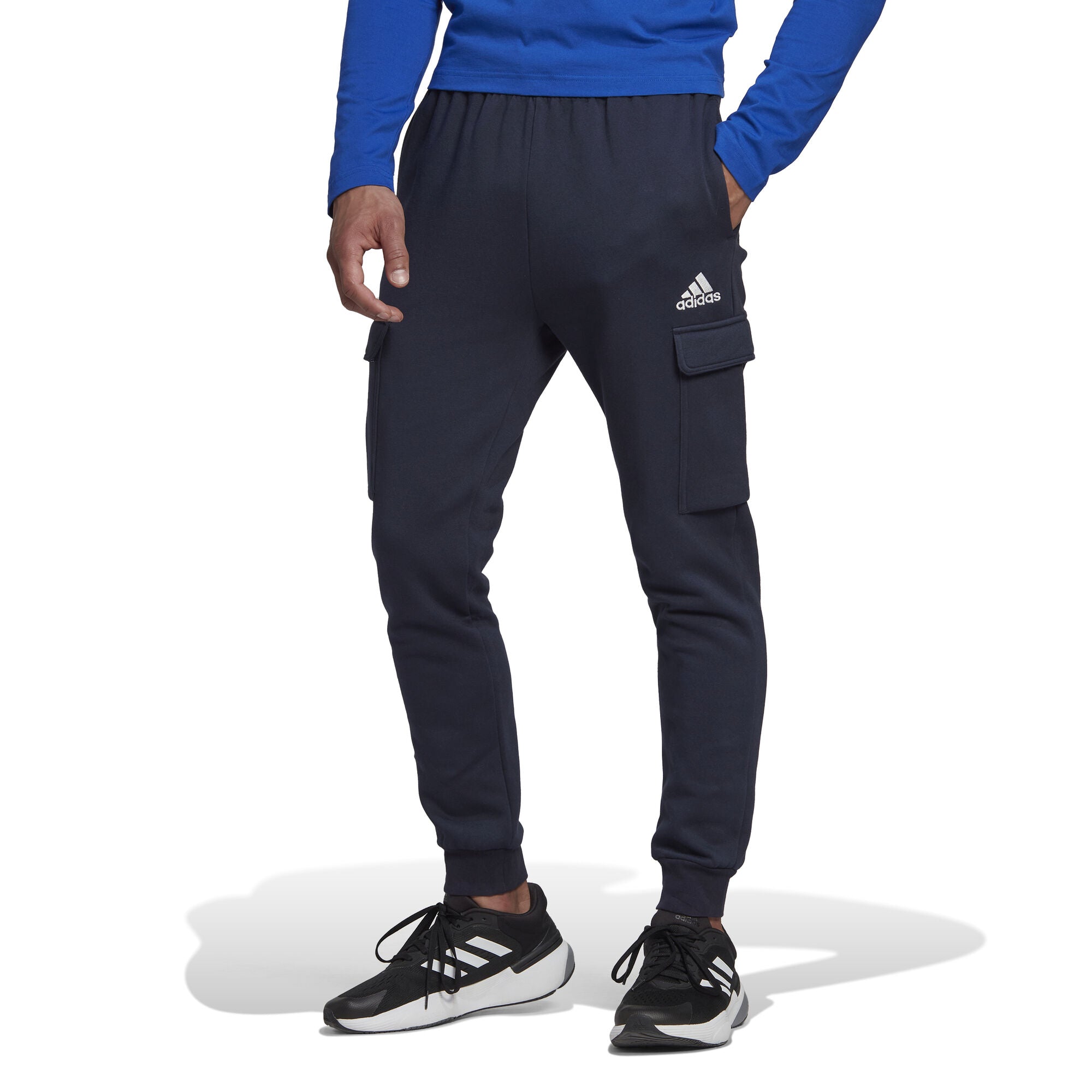 Essentials Fleece Regular Tapered Cargo broek