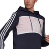 Essentials Logo Colorblock Fleece Cropped Hoodie