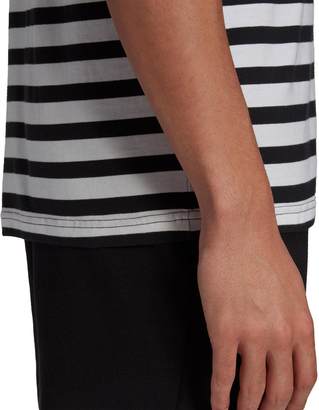 Essentials Stripey Embroidered Logo T-shirt