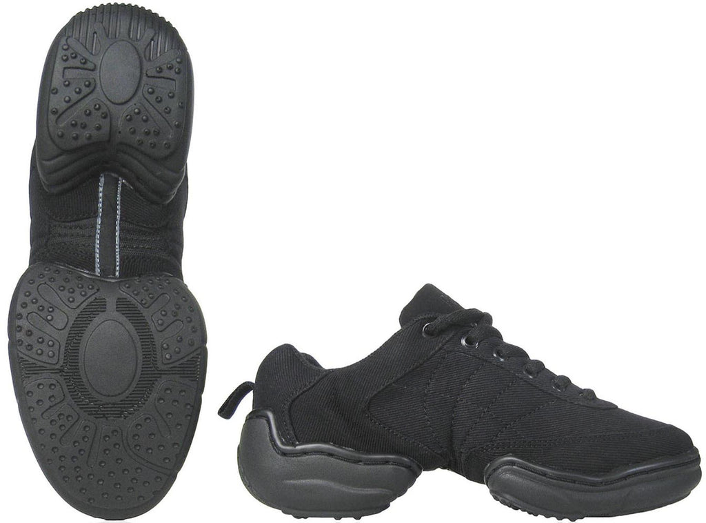 Dance sneaker, canvas, split sole, low top