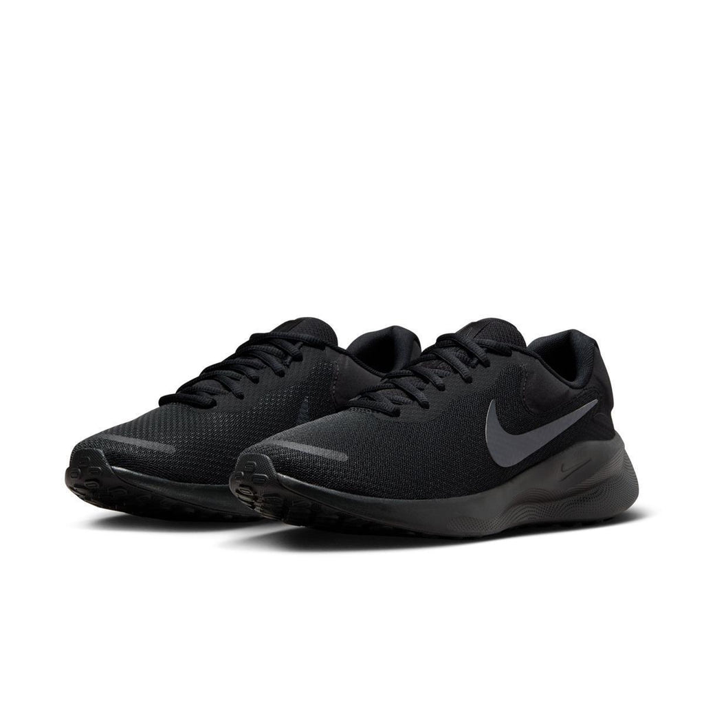Nike Revolution 7 Men's Road Runnin, WOLF GREY/VOLT-SMOKE GREY-BLACK, 12