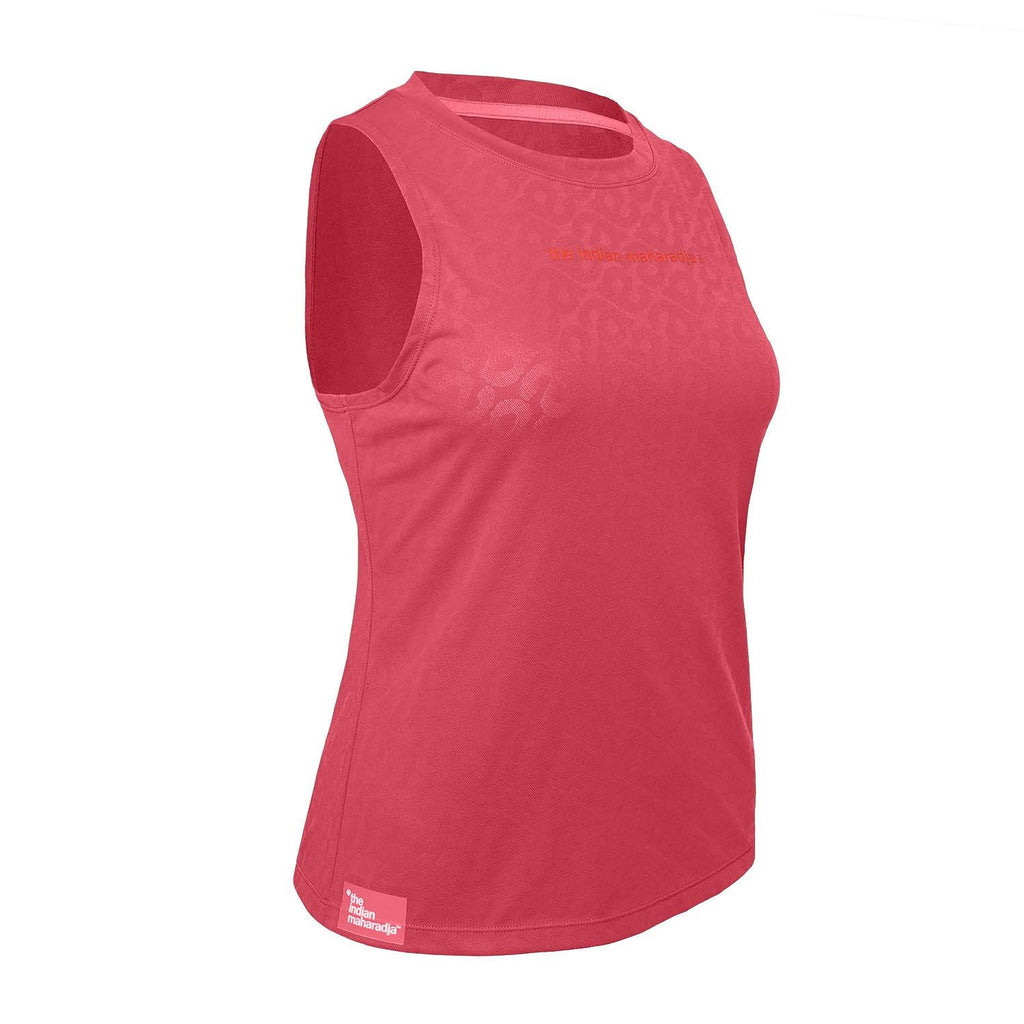 women sleeveless jacquard top