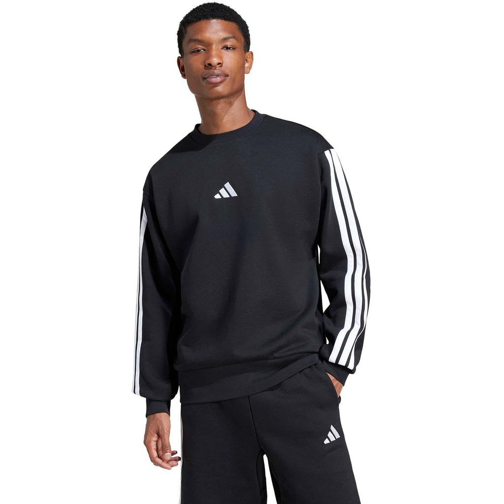 Essentials 3-Stripes Fleece Sweatshirt