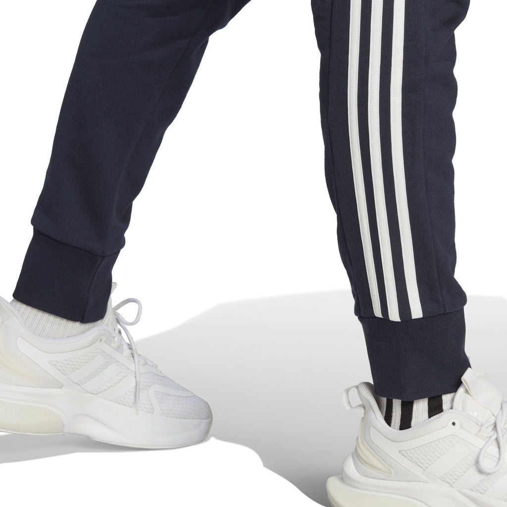 Essentials French Terry Tapered Cuff 3-Stripes broek