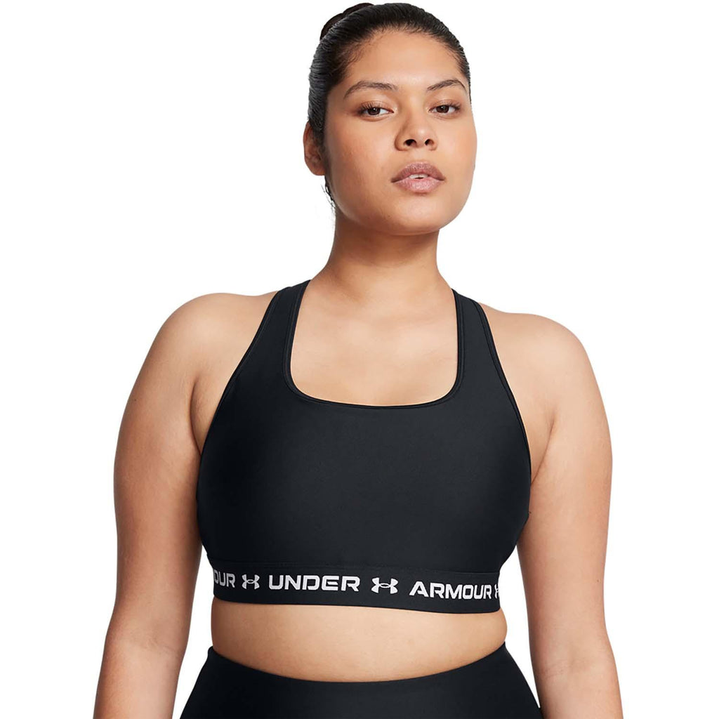 crossback mid bra-blk