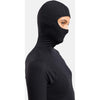 performance wool base layer shirt met facemask