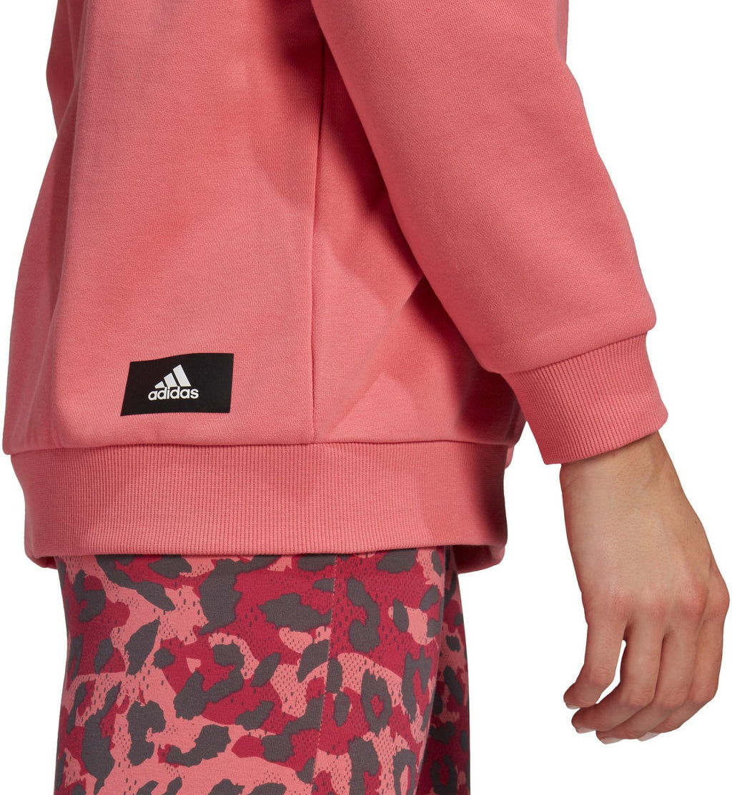 Sportswear Leopard-Print Oversized Hoodie
