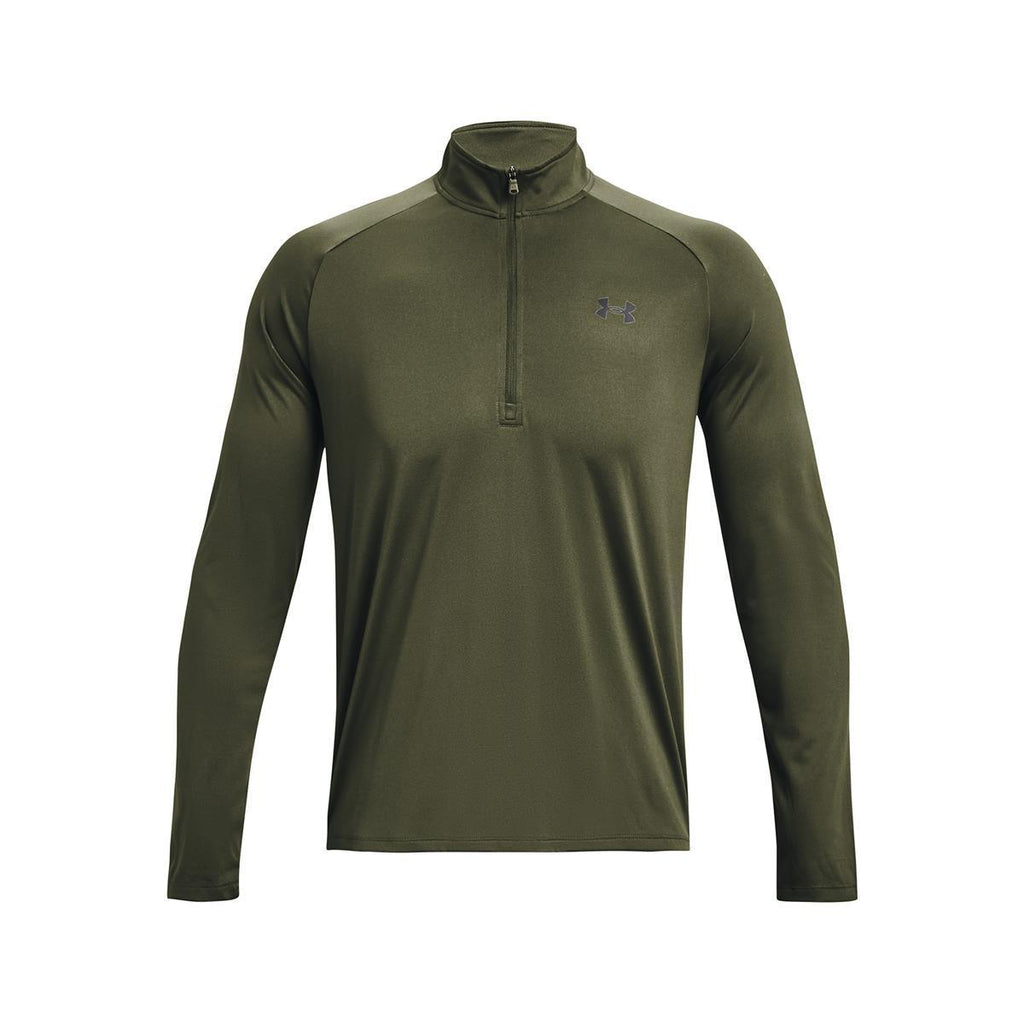 ua tech 2.0 1/2 zip-grn