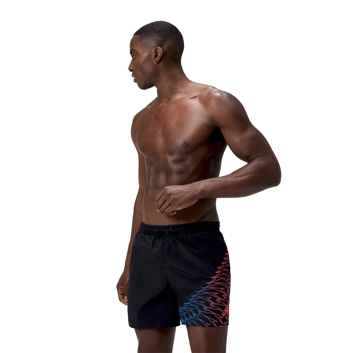 eco medley logo 16 red zwembroek