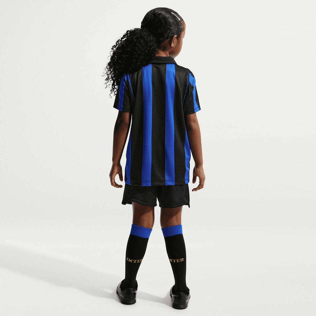 Inter Milan 2026 Stadium Thuis driedelig replicavoetbaltenue voor kleuters