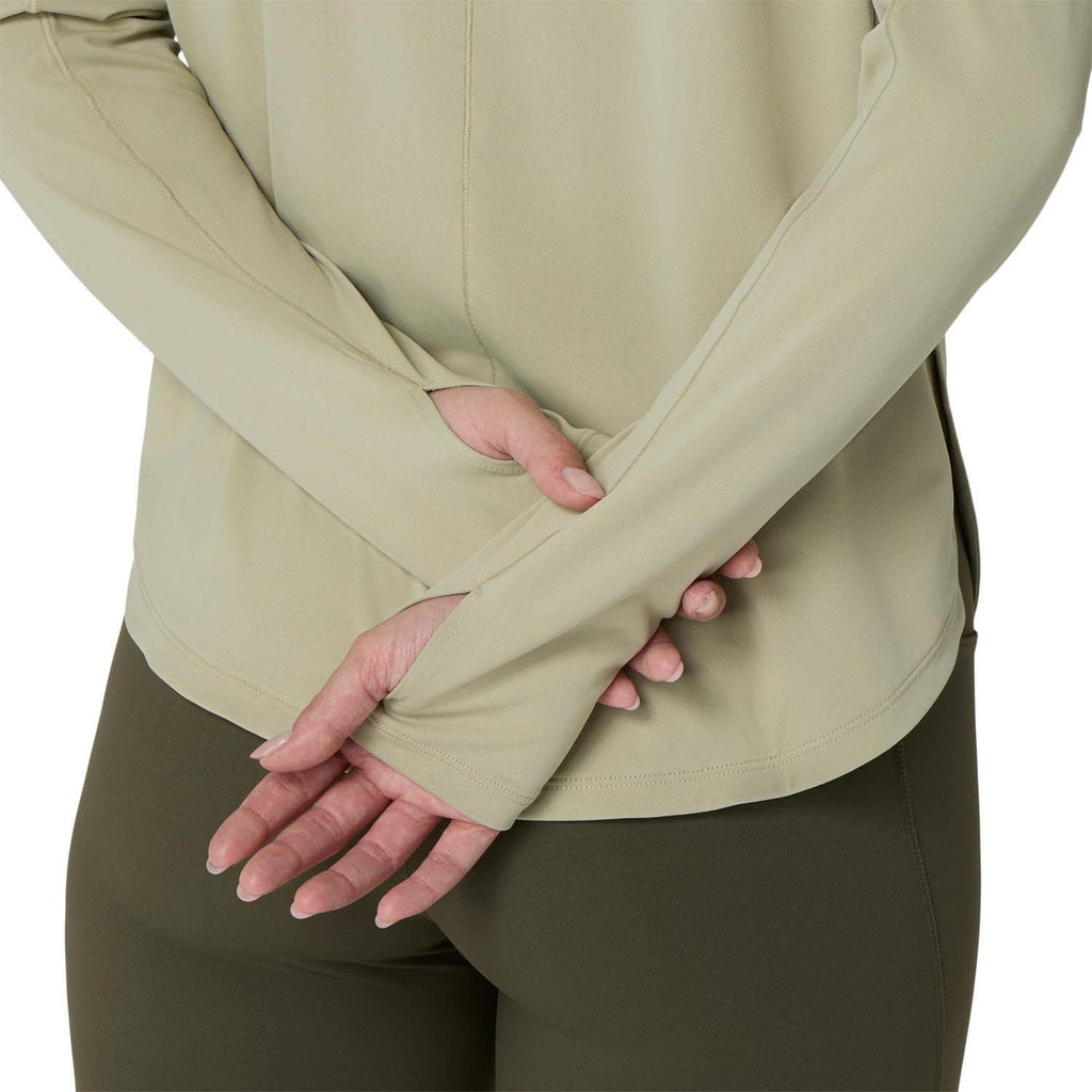 Nagino Run 1/4 Zip Zomer Topshirt met lange mouwen hardlopen