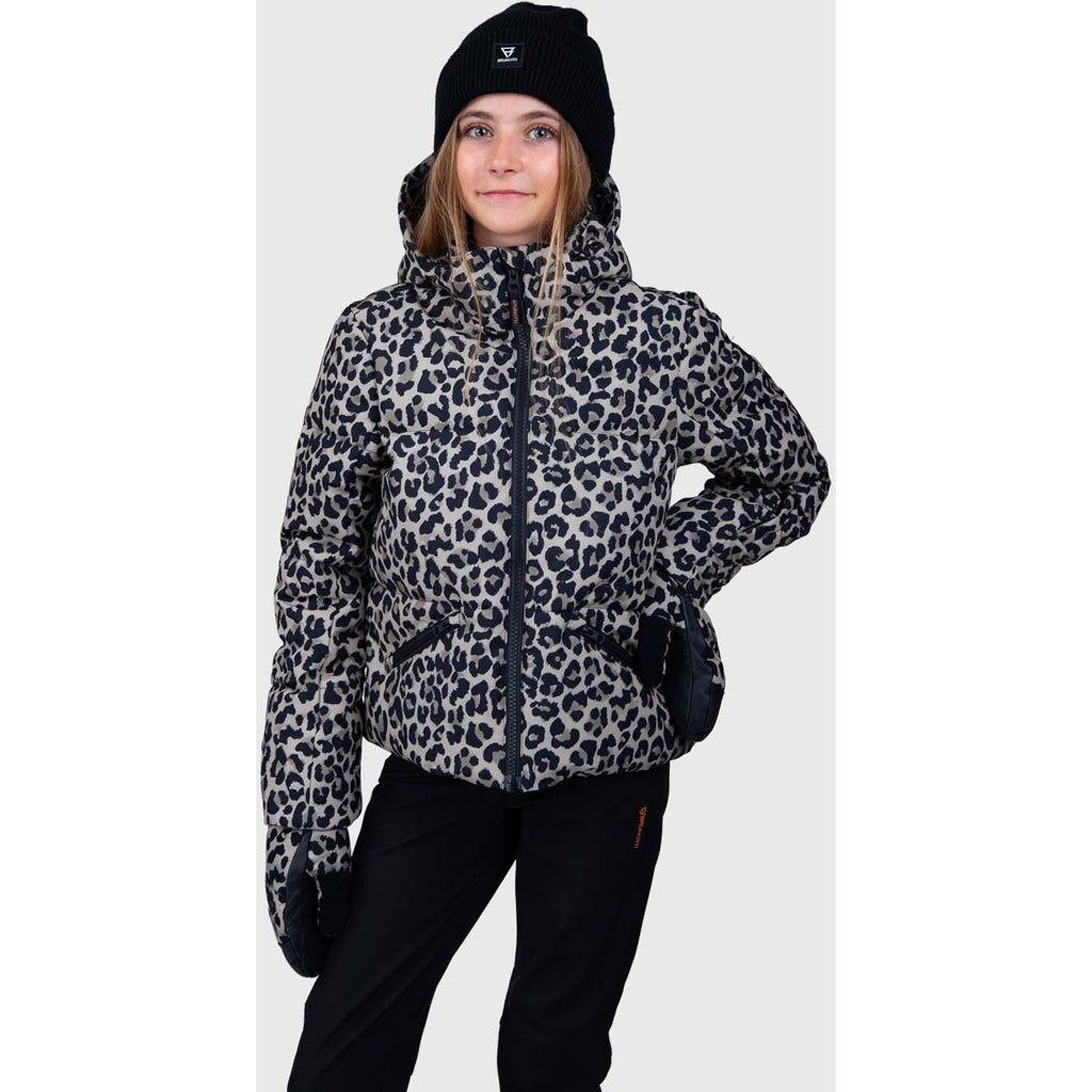fiasky-print girls snow jacket