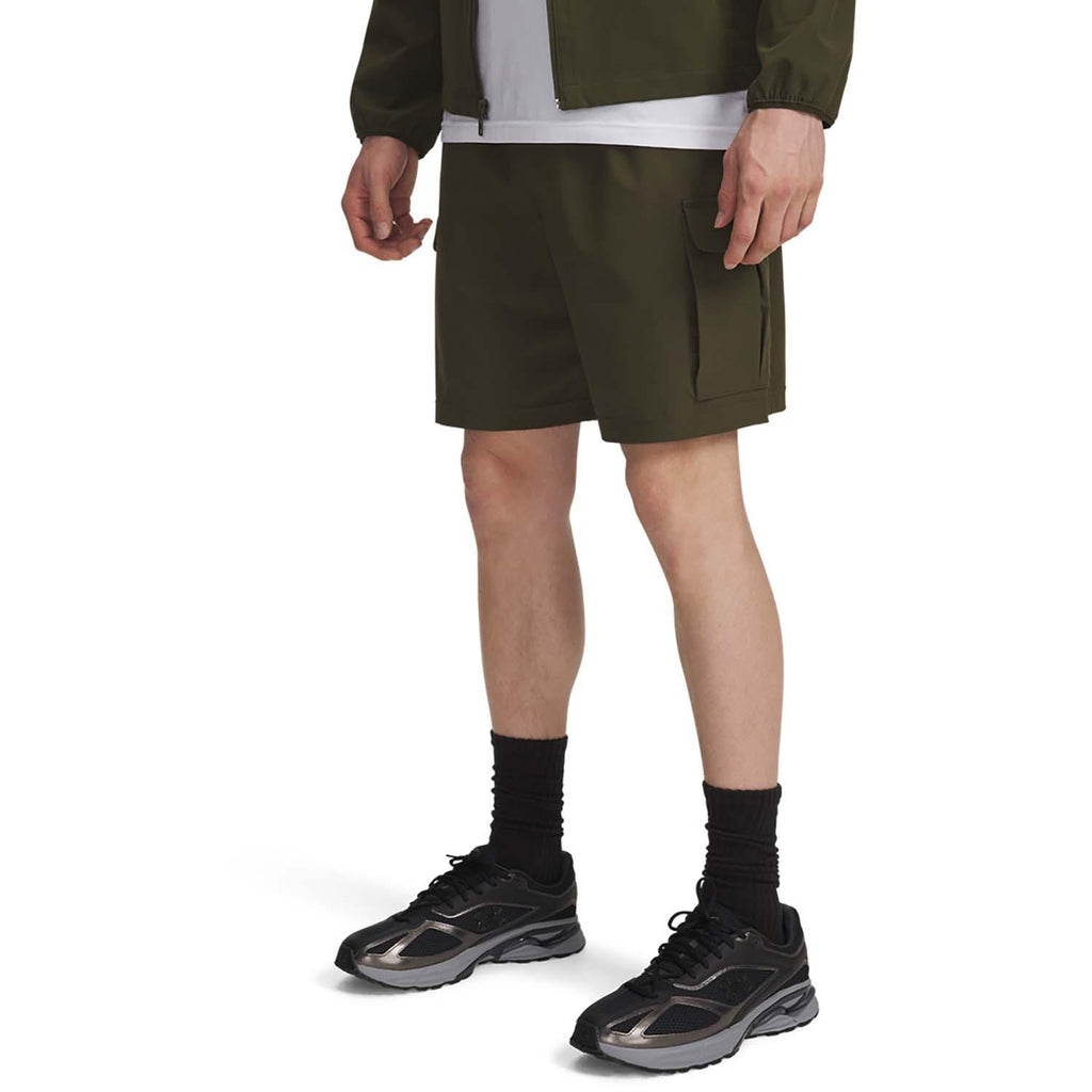 ua vibe woven cargo short-grn