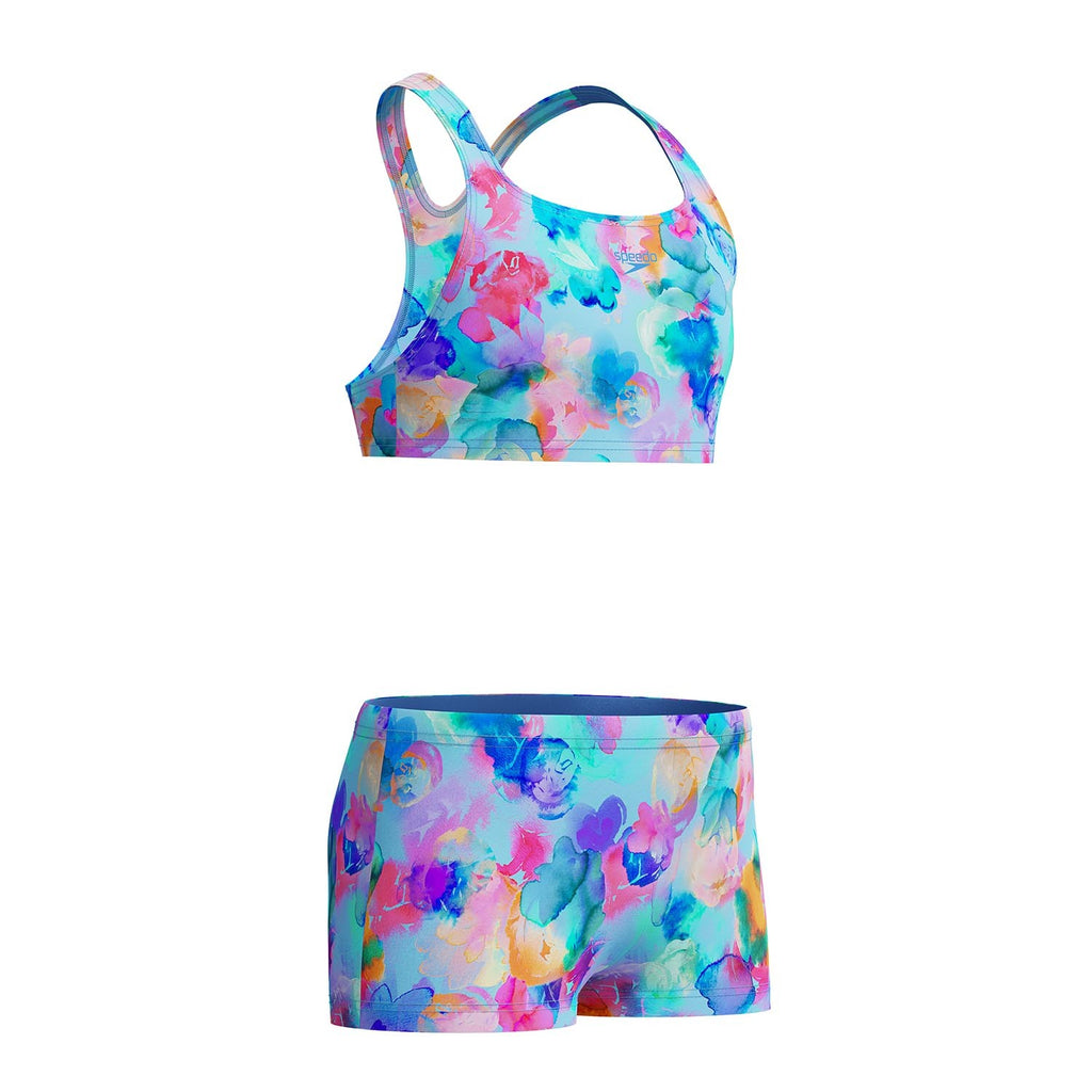 PRINT RACERBACK 2PC LTBLU/PNK
