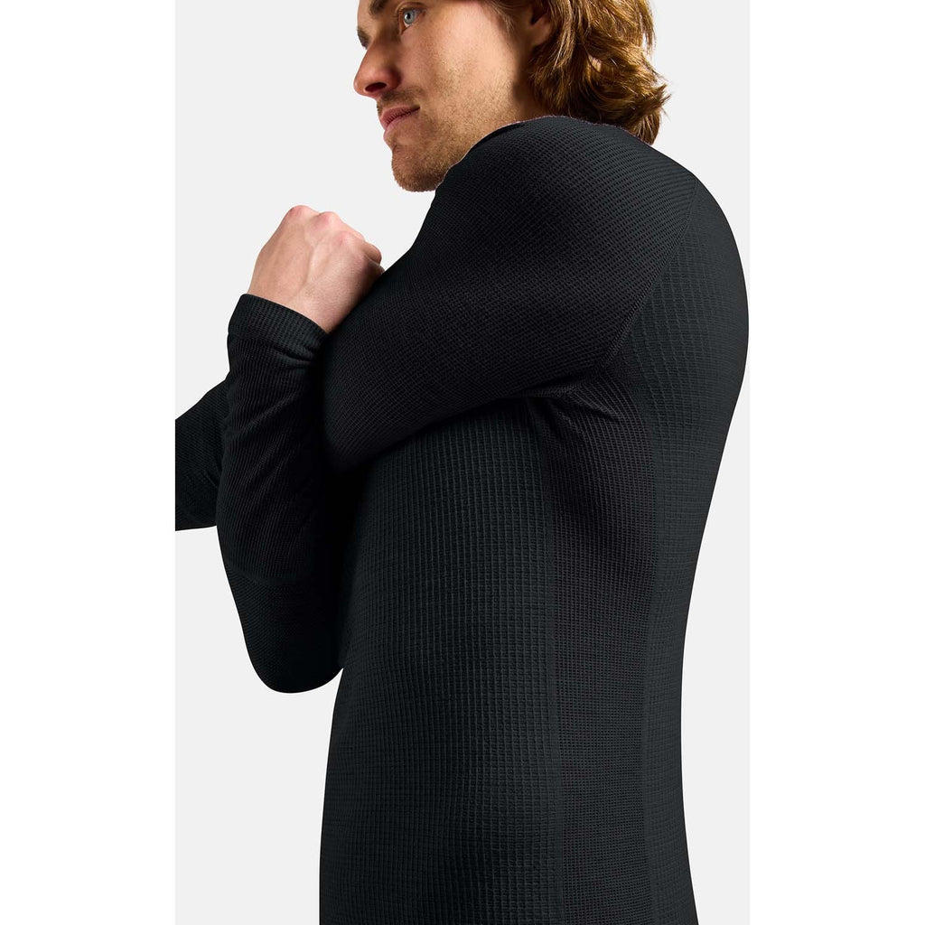 performance wool base layer shirt met facemask