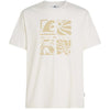 Melange Front Print T-shirt strand