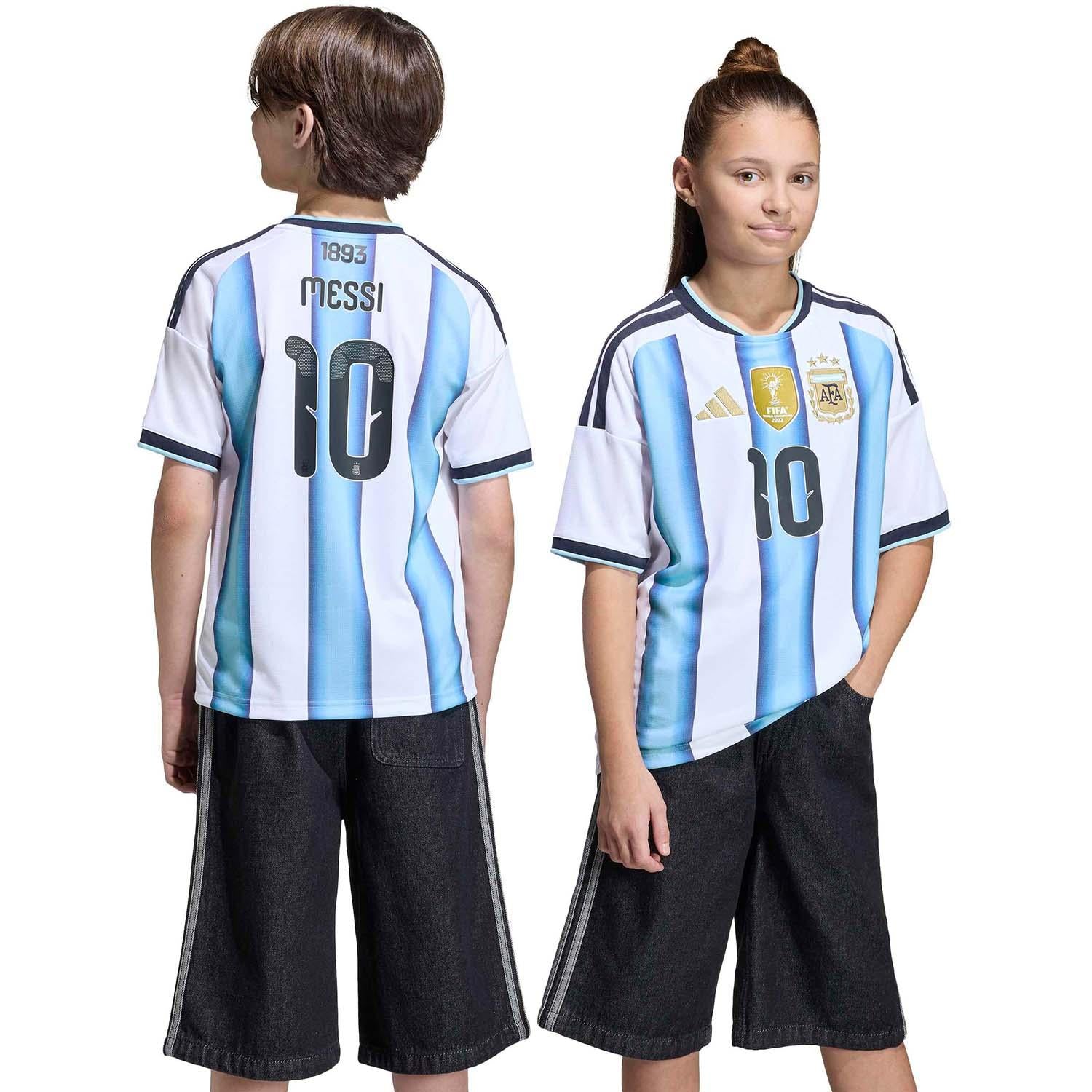 Argentinië 26 Replica Messi Thuisshirt Kids