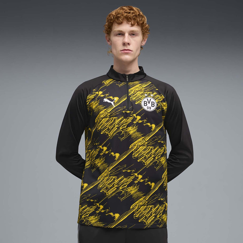 Bvb Warm Up 1/4 Zip Voetbaltrainingsshirt