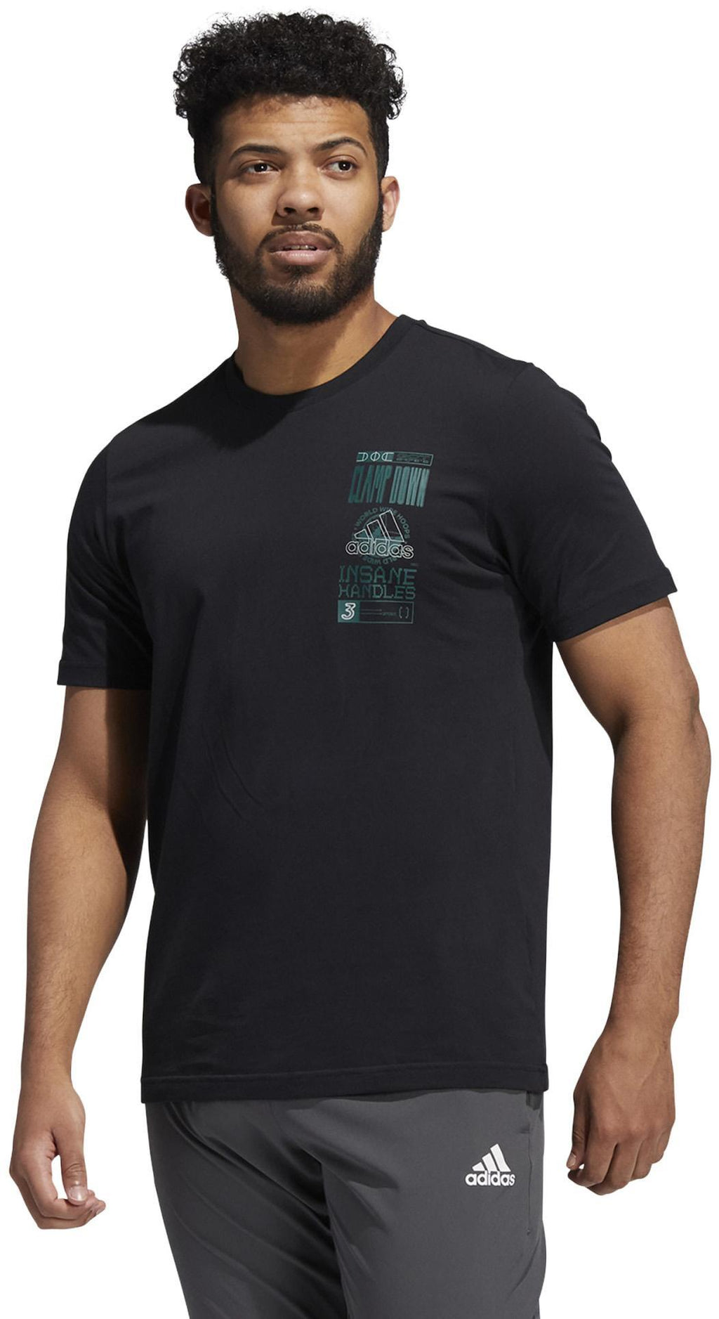 Reflective Hoops Badge of Sport Graphic T-shirt