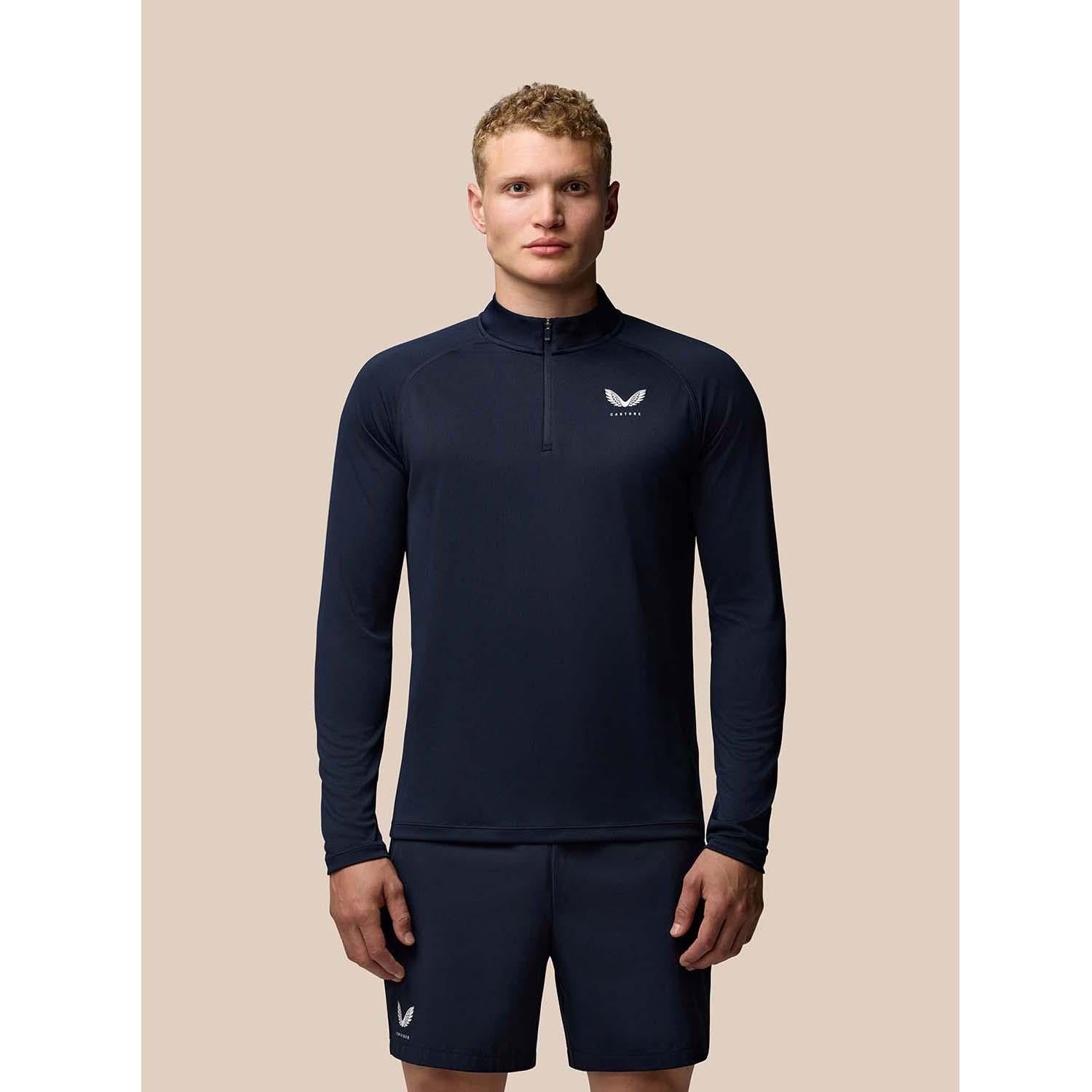 1/4 zip ls top