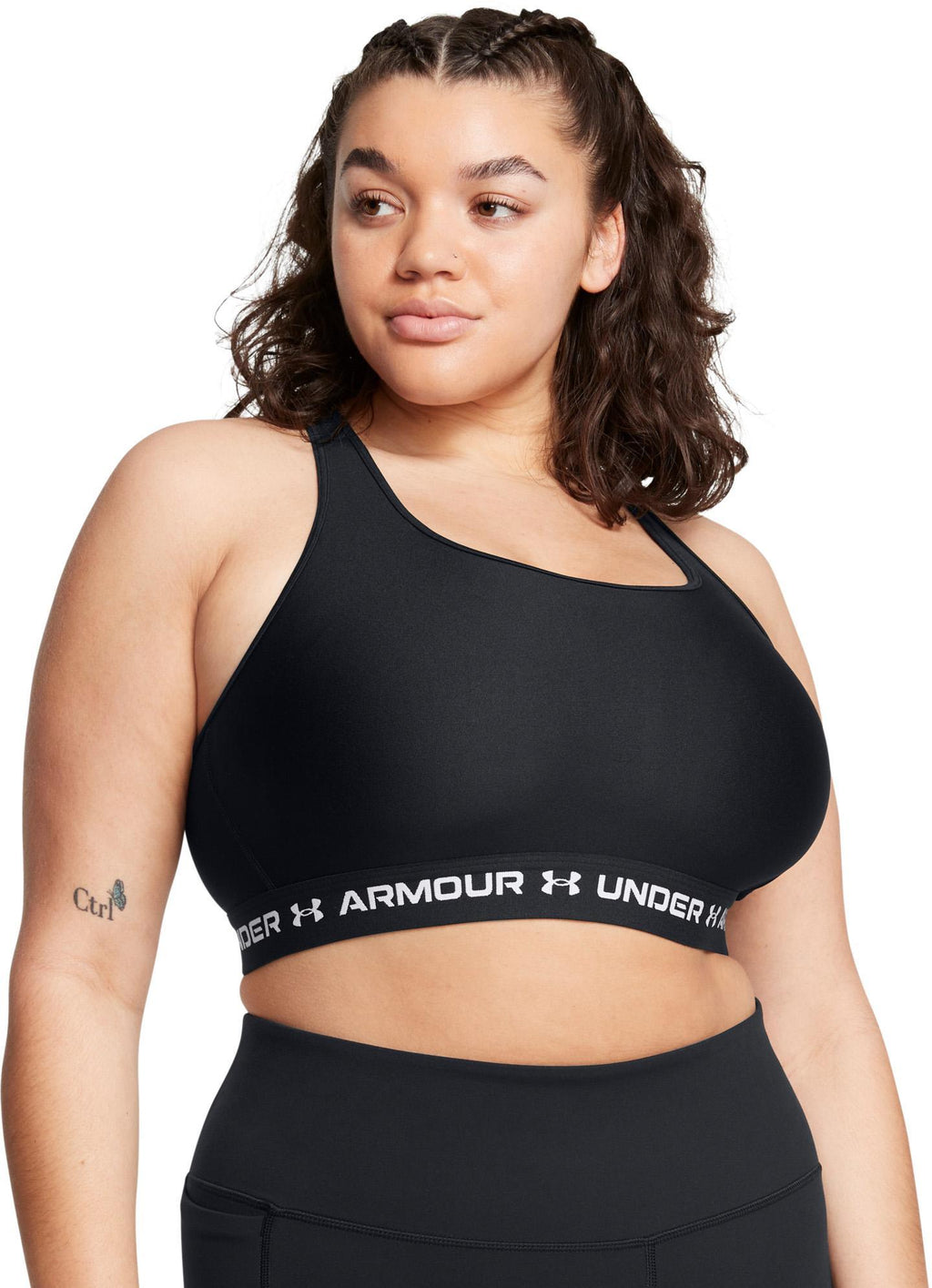 crossback mid bra-blk