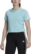 Essentials Loose 3-Stripes Cropped T-shirt