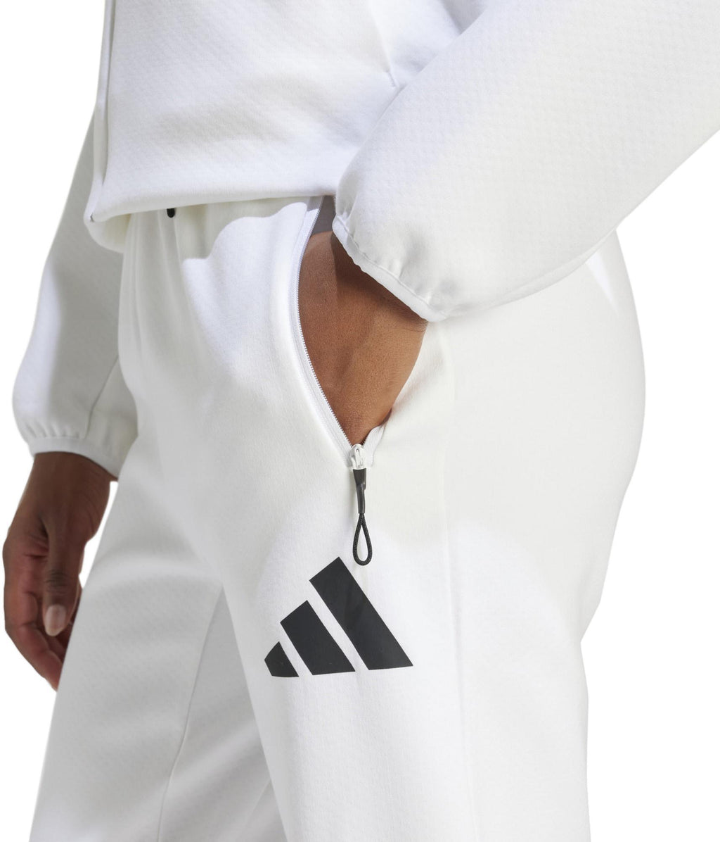 PANTA ADIDAS W INTERL CP ZNE BIANCO