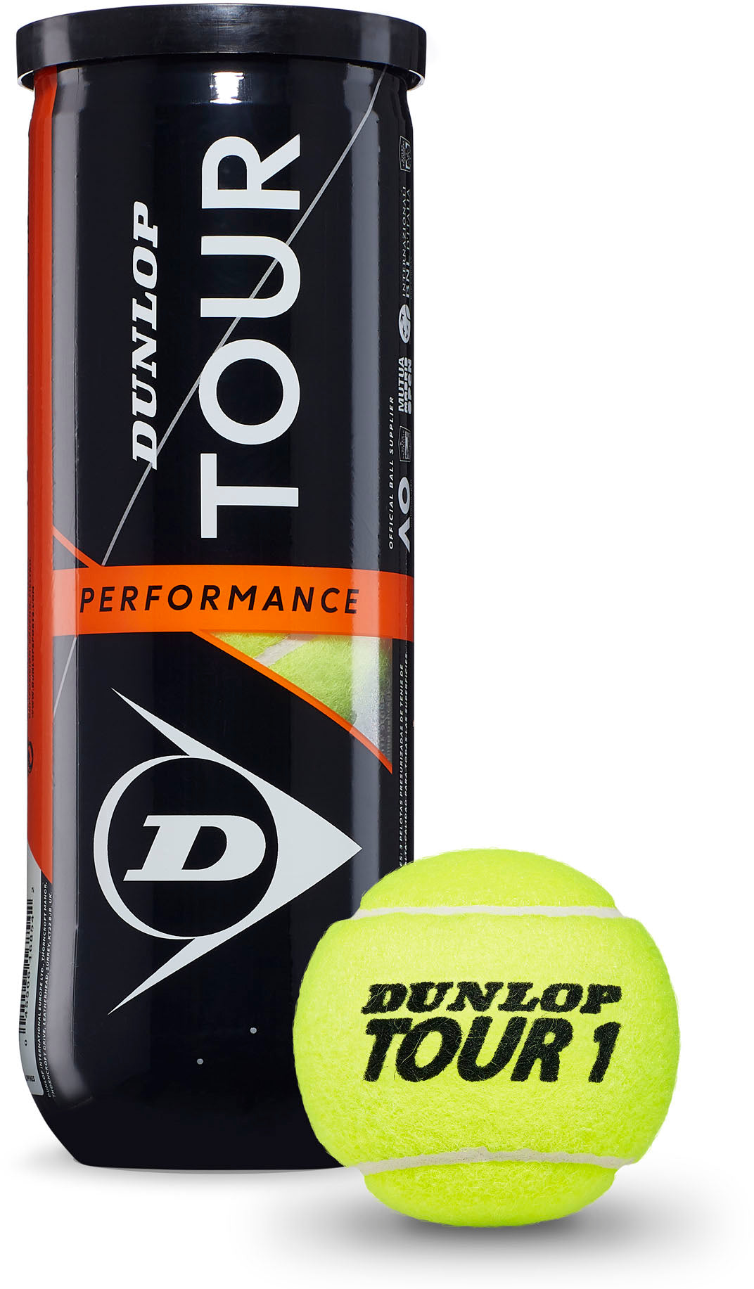 Tour Performance 3-bal tube tennisballen