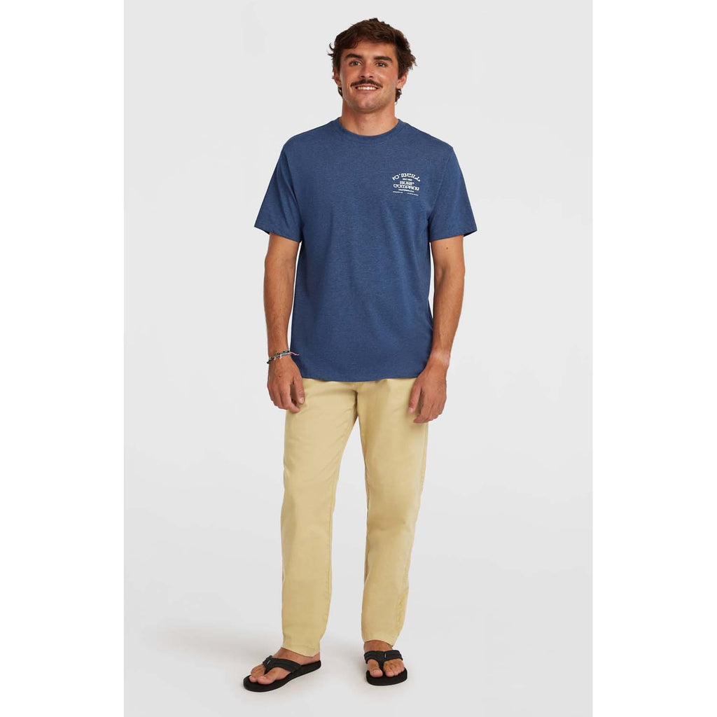 Melange Chest Print T-shirt strand