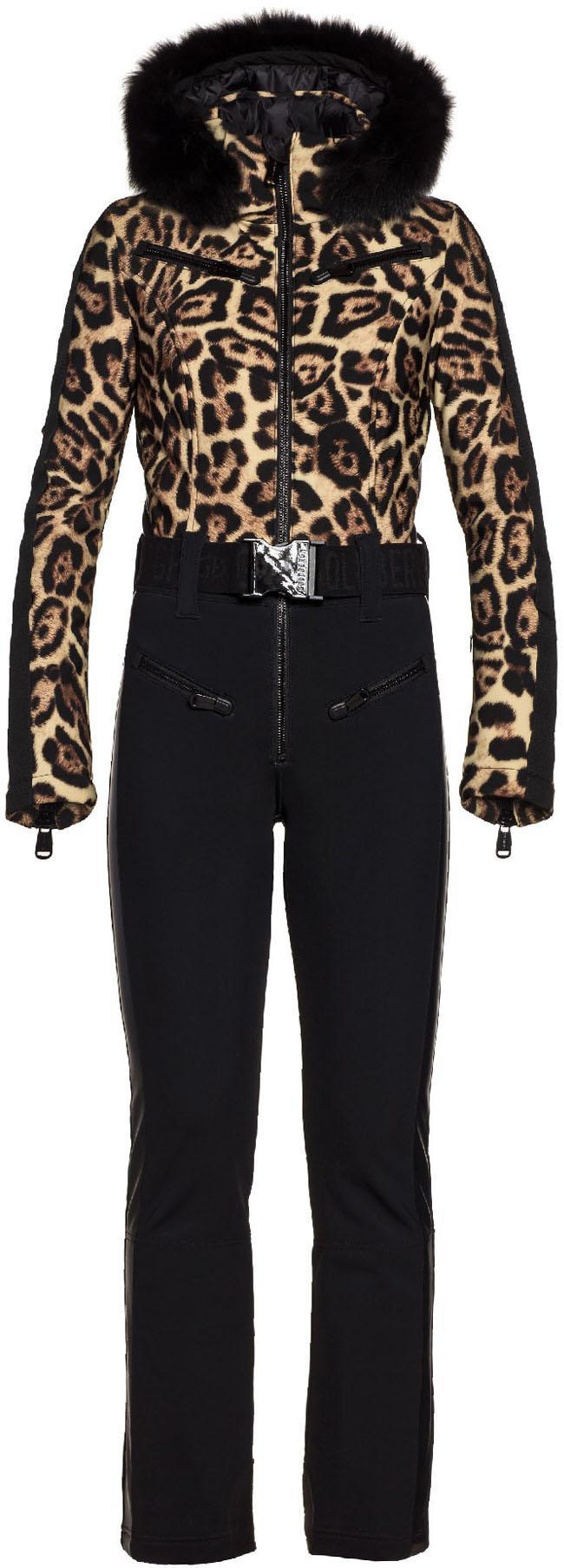 lynx ski suit faux fur
