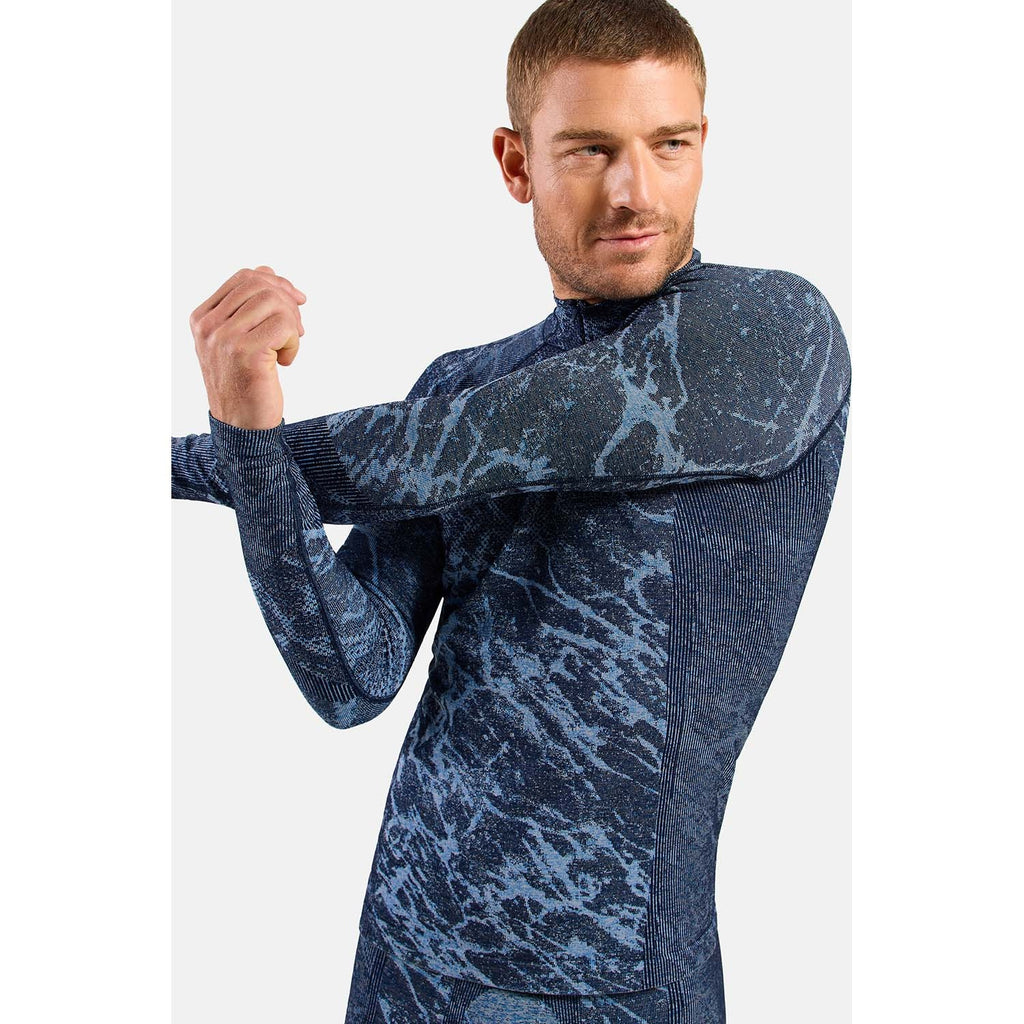 performance warm blackcomb base layer shirt half-zip